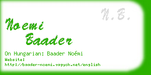 noemi baader business card